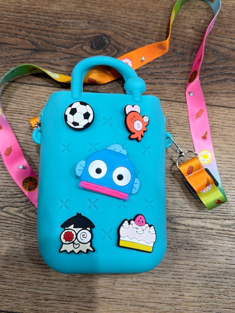 Beautiful kawaii purse with cute charms